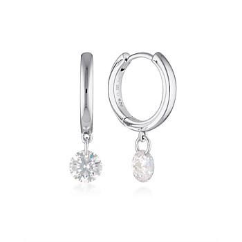 Mirage Alice Hoop Earrings - Silver