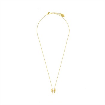 Sweetheart Bow Necklace Gold