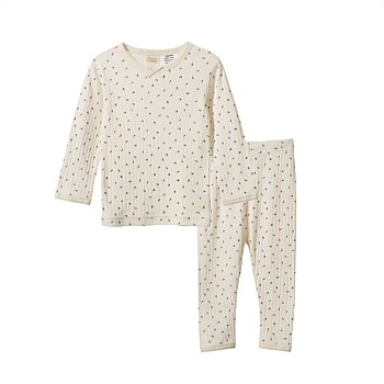 2PC LONG SLEEVE PYJAMA SET POINTELLE