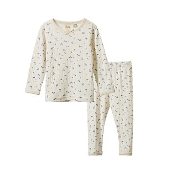2PC LONG SLEEVE PYJAMA SET POINTELLE