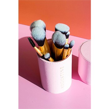 Augustine 9 Piece  Makeup Brush Set - Pink
