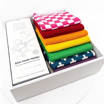 Happy Sinks Cloth Holder and Dishcloth 7pc pk