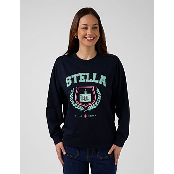 Classic Sweater Navy Retro College