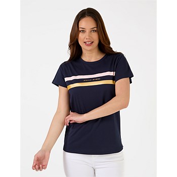 T-Shirt Navy Icon Stripe