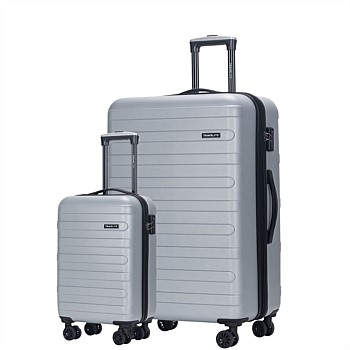 Travelite Rome 2pc Bundle 58cm + 78cm Silver