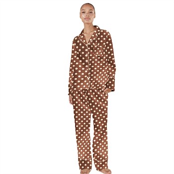 Carlotta Silky Satin Spot PJ Set