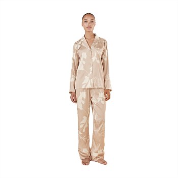 Elina Botanical Silky Satin PJ Set