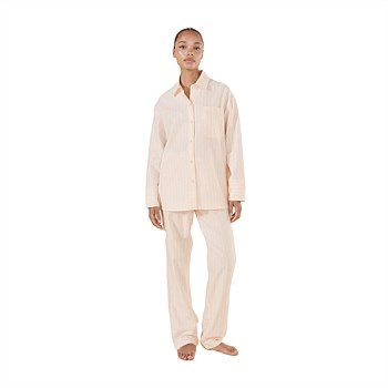 Josephine Pink Stripe Cotton PJ Set
