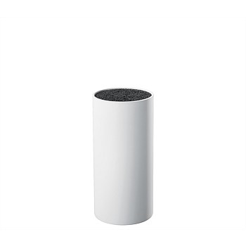 Knife Block Round White