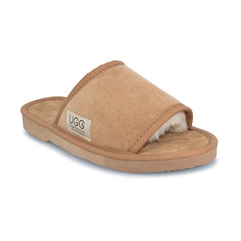 Open Toe Strap Suede UGG Scuffs