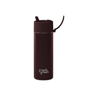 20oz Stainless Steel Ceramic Lined Reusable Bottle with Flip Straw Lid