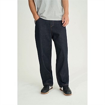 Block Denim Emb Pant - Alta
