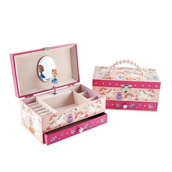 Musical Jewellery Box With Drawer - Rainbow Fairy
