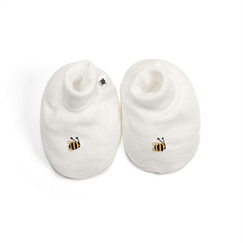 Merino Booties Cream Bee