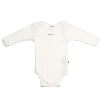 Merino LS Bodysuit Cream Rose