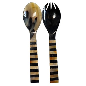 Savannah Salad Servers Zebra Stripe - Pair