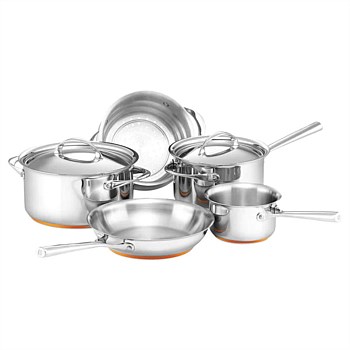 Per Vita Stainless Steel Induction 5 Piece Cookware Set