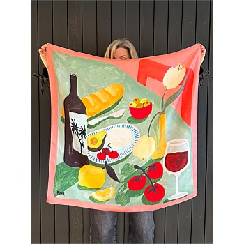 The Studio Bon x DH The Bonnie Large Silk Scarf