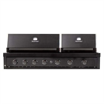 Nova Graphite 6 Burner Twin Hood Built-In Gas Bbq