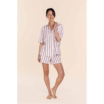 Sasha Striped Boyfriend Short PJ