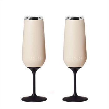 Limited Edition Coastal Collection Champagne Flute, 2 Pack