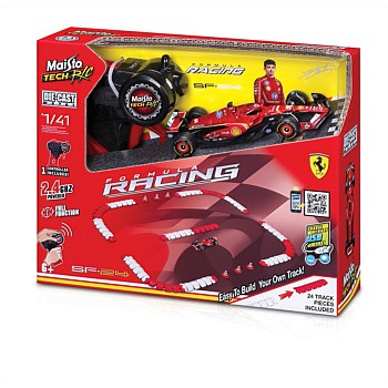 Tech RC 1:41 Ferrari SF-24 Track Set  (Die-Cast Body)