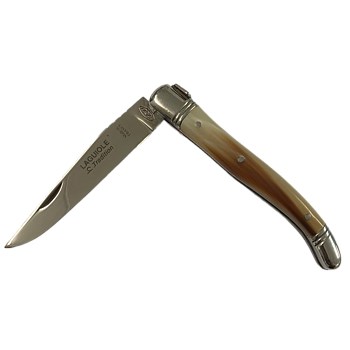 Pocket Knife with Corkscrew 12cm with Leather Pouch