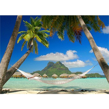 Resort size Double Polyester 8mm Diam Polyester Rope Hammock