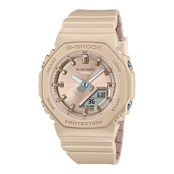 Women's Analogue/Digital Bio-Based Resin Strap Rose Gold Dial Watch