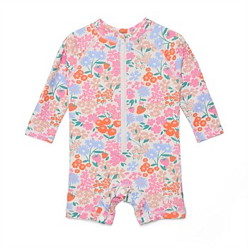 Rash Suit & Nappy Bundle - Berry Garden