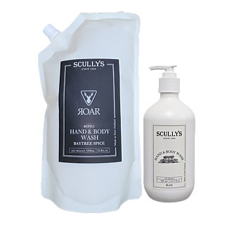 Roar Baytree Spice Hand & Body Wash Refill Pouch Set