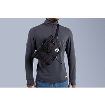 Lightweight Waterproof Obsidian Black Crossbody Bag