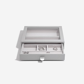 Classic Drawer All in One Jewellery Box with Glass Lid