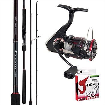 24 Fuego 3000D-C & Fuego 762 Fishing Rod and Reel Combo + X8 150M 20Lb