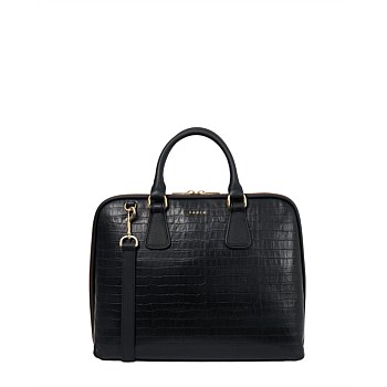 Parker Briefcase Black Croc