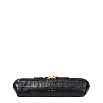 Tali Pencil Case Black Croc