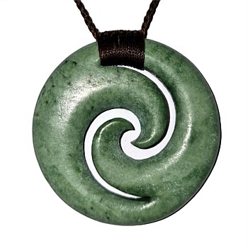 Porowhita Double Koru (Circular Spiral) Pendant