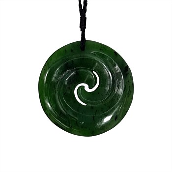 Porowhita Double Koru (Circular Spiral) Pendant