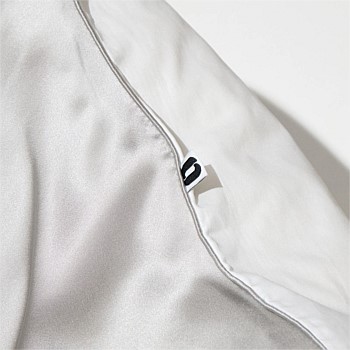 Silk/Cotton Pillowcase - Light Grey