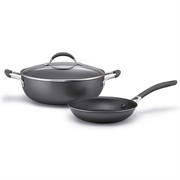 ScratchDefense Nonstick Induction 2 Piece Cookware Set