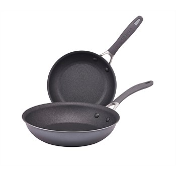 ScratchDefense Nonstick Induction skillet twin pack 21.5/28cm