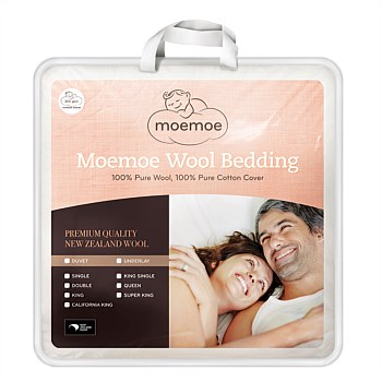Moemoe 100% Wool Duvet, Warm Weight 500gsm