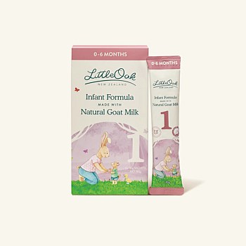 LittleOak Natural Goat Milk Infant Formula 6 x 30g Sachets (Stage 1/0-6m)