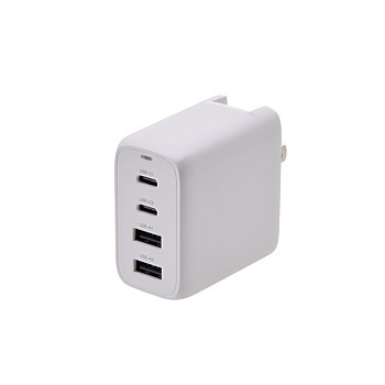 4 Port USB Hub - 2 x USB-A and 2 x USB-C Travel Plug