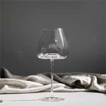 Melted Crystal Red Wine Glass- Set of 4