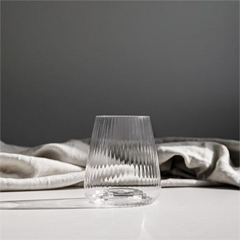 Melted Crystal Stemless Glass- Set of 4
