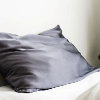 100% Pure Silk Pillowcase Pair - Charcoal
