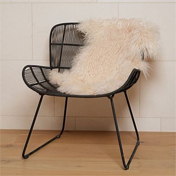 Tibetan Lambskin Rug - Cream