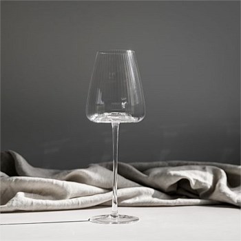 Melted Crystal White Wine Glass- Set of 4