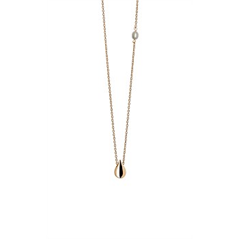 Drop In The Ocean Moon Glow Pendant Gold Plate